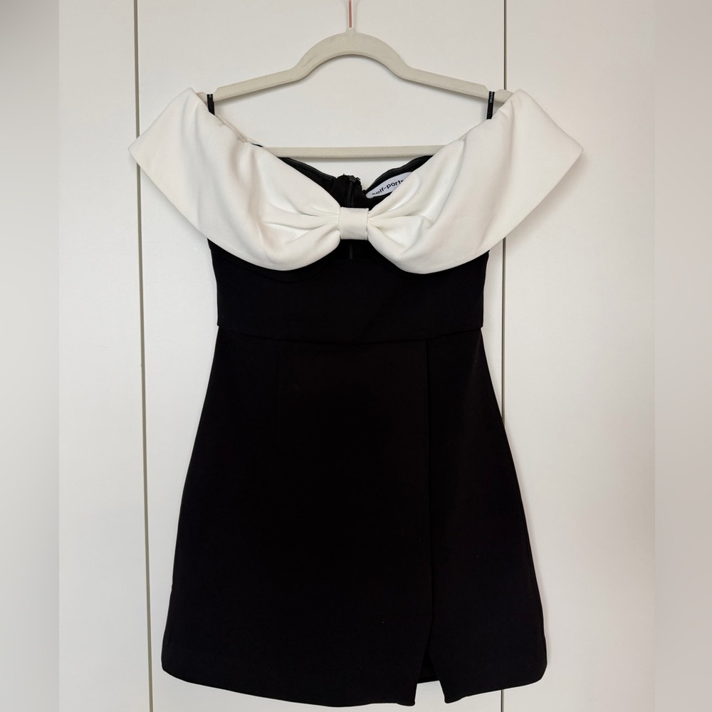 Self Portrait Bow Mini Dress